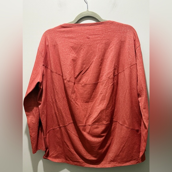 Lululemon Back in Action Long Sleeve Shirt *Spark Cayenne - Picture 4 of 7